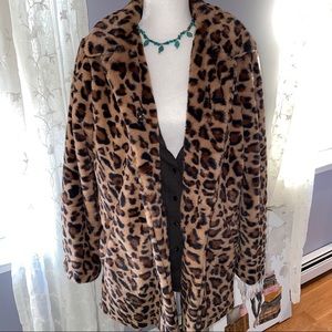 Faux fur coat